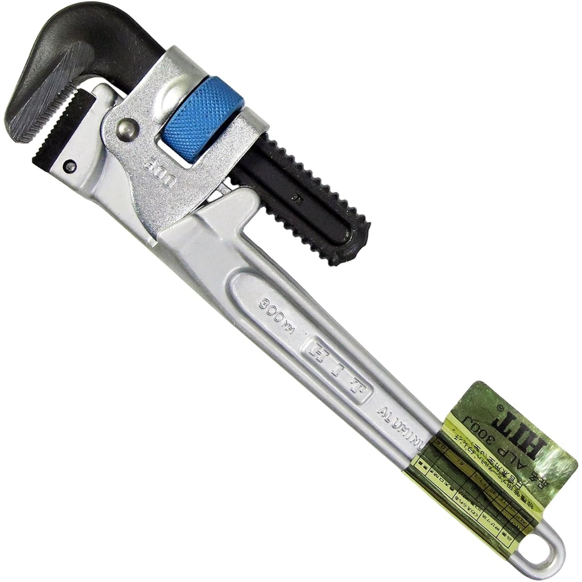 Hit Shoji HIT Blue Aluminum Pipe Wrench for Covered Pipe (J Type) For White Pipe 300mm ALP 300J