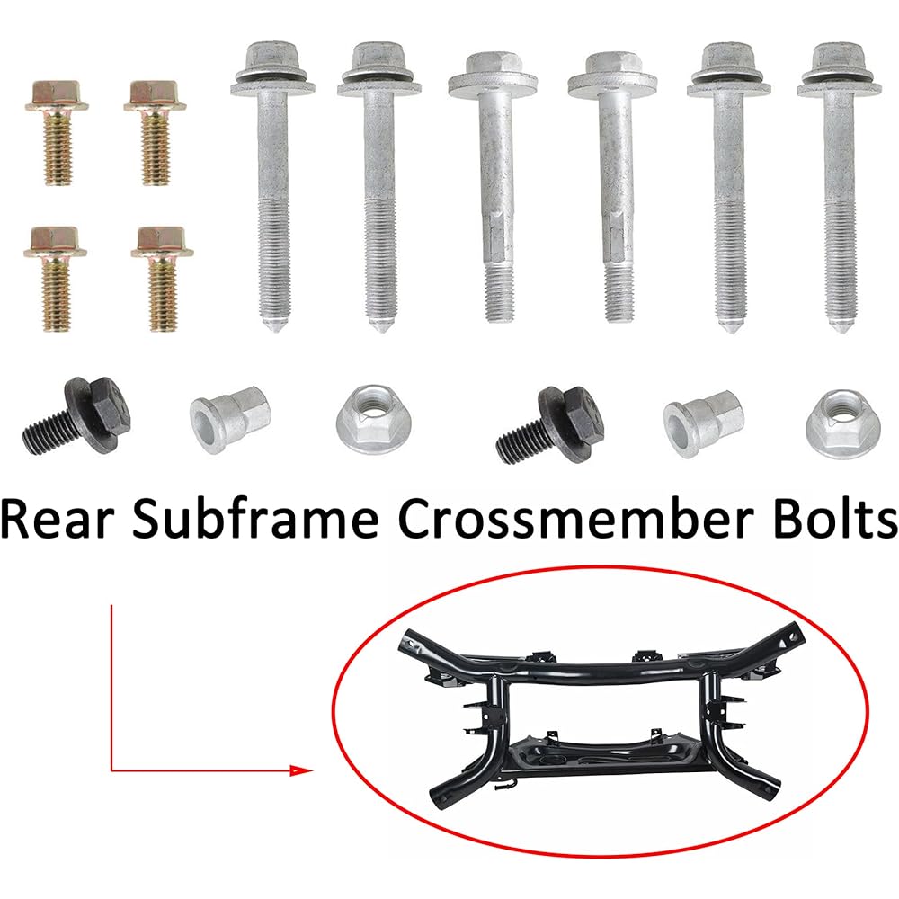 Rear Cross Member Subframe Bolt Kit 2007-2017 Jeep Compass Patriot Dodge Caliver 68211932AB
