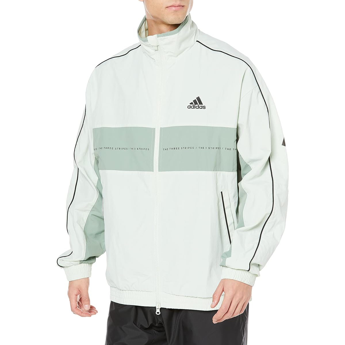 [Adidas] Jersey Top Oversized Fit Woven Jacket BUK39 Men's