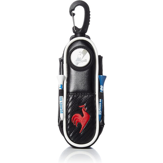 [Le Coq Sportif] Golf Ball Holder Magnetic Type for 2 with Marker and 2 Tees QQBTJX60