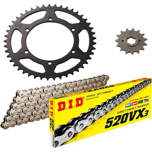 D.I.D (Daido Kogyo) F/R sprocket 3-point replacement kit DY-06S YAMAHA XJR400 93-08