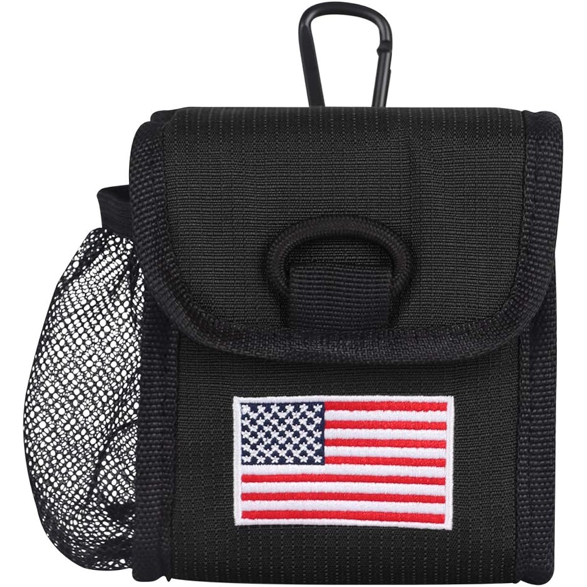 Golf Laser Distance Meter Case, Soft Case, Range Finder Storage Case, Distance Meter Holder, Meter Storage Bag, Ball Storage, Mesh Bag Included, Convenient to Carry, Carabiner Included, Lightweight, Black