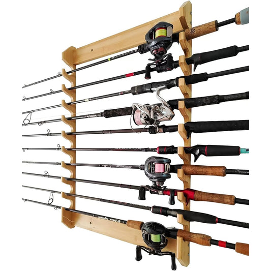 Wall-mounted fishing rod holder fishing rod storage rack wall ceiling fishing rod holder