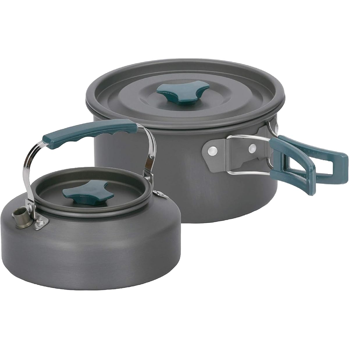 Takeda Corporation [Camping/Pot/Kettle/Lightweight] Gray 18 x 18 x 11 cm Outdoor Cooker Set SH20-NK2