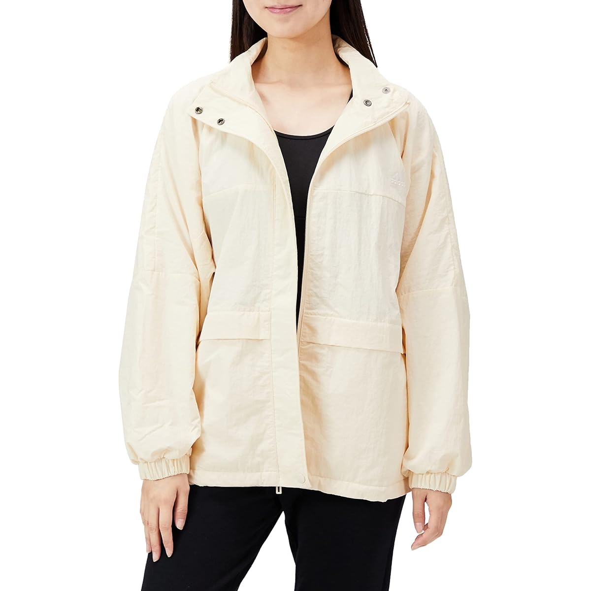 [Adidas] Jersey Top Warding Loose Fit Woven Jacket P1797 Women's