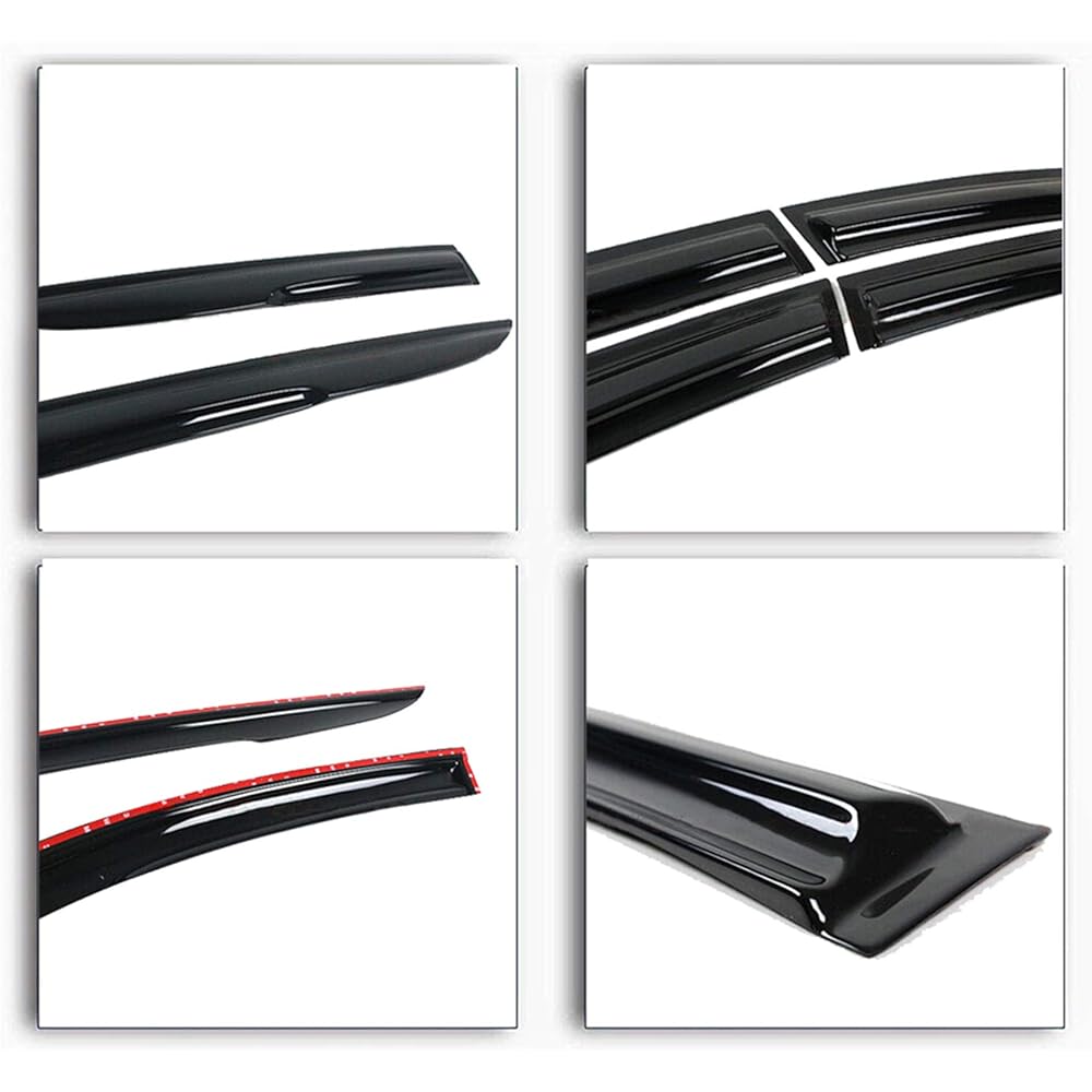MUNIRATER Side Window Viser Deflector Rain Guard replacement