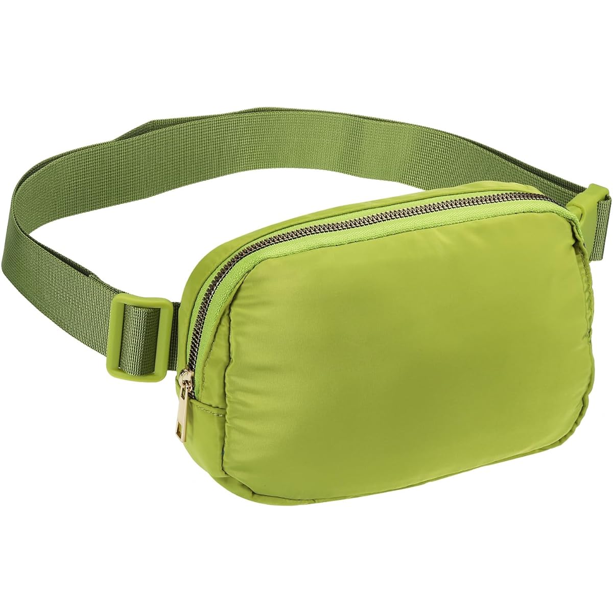 PATIKIL Fanny Pack Waterproof Belt Bag Men & Women Adjustable Crossbody Bag Waist Bag for Running Travel Workout Lawn Green