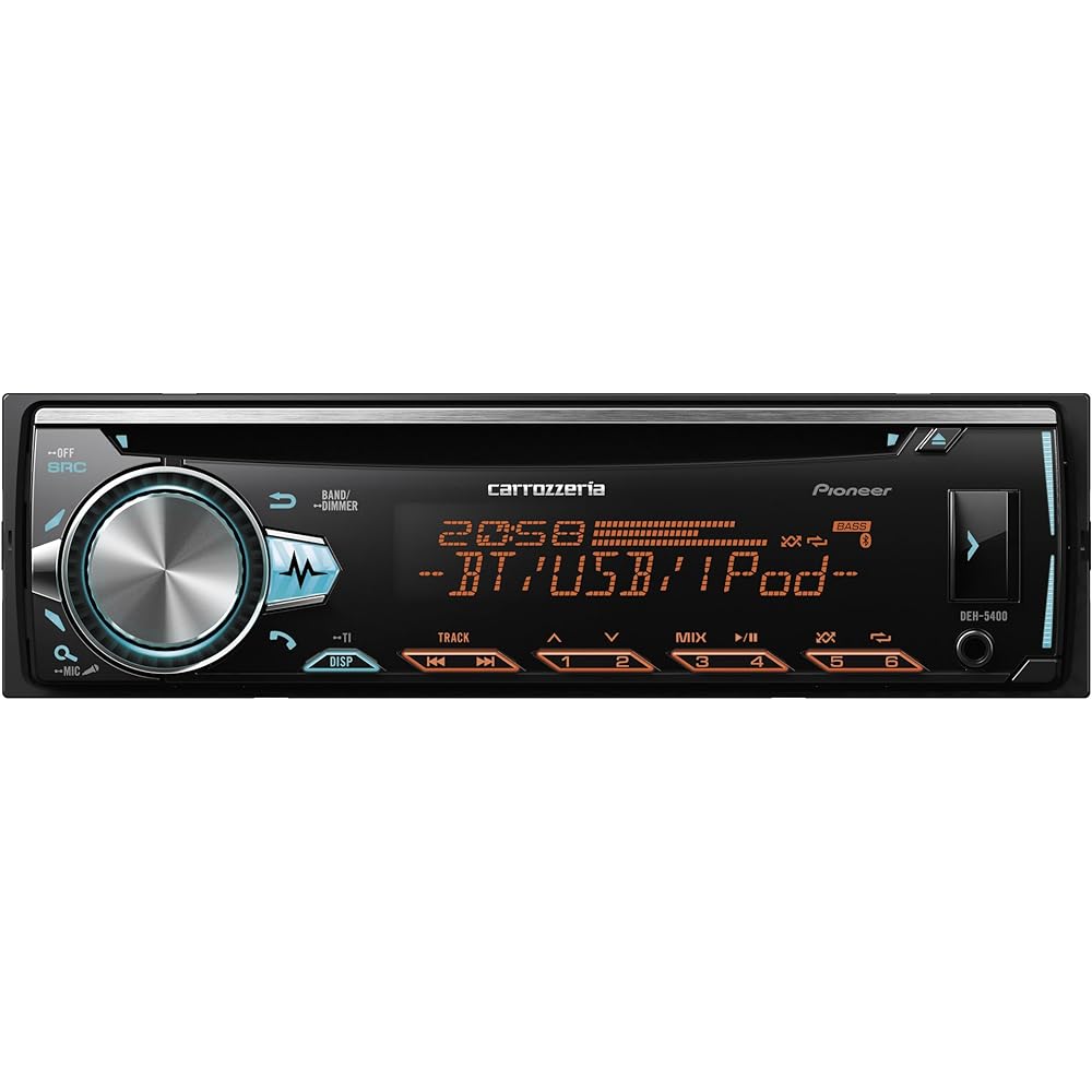 Pioneer Audio DEH-5400 1D CD Bluetooth USB iPod iPhone AUX DSP Carrozzeria