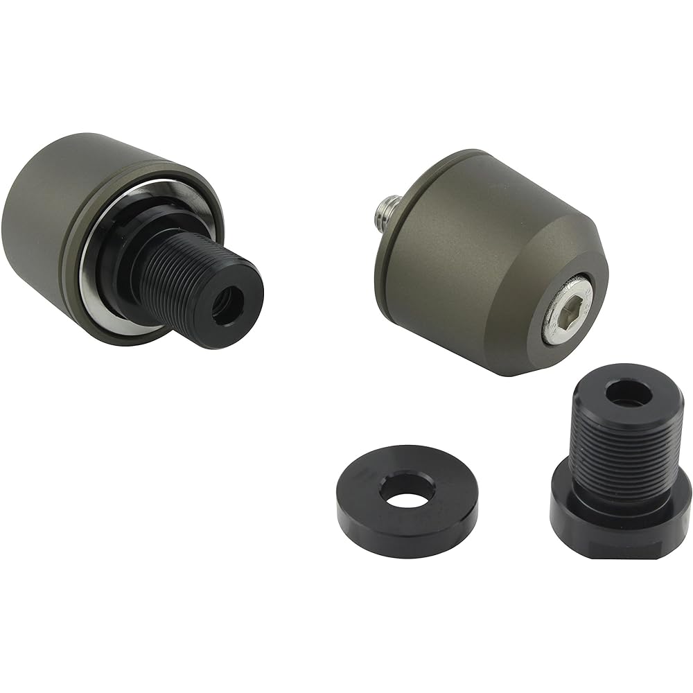POSH Handlebar End Middle Weight Kawasaki M17 Matte Titanium 032989-21 Bar End Cap