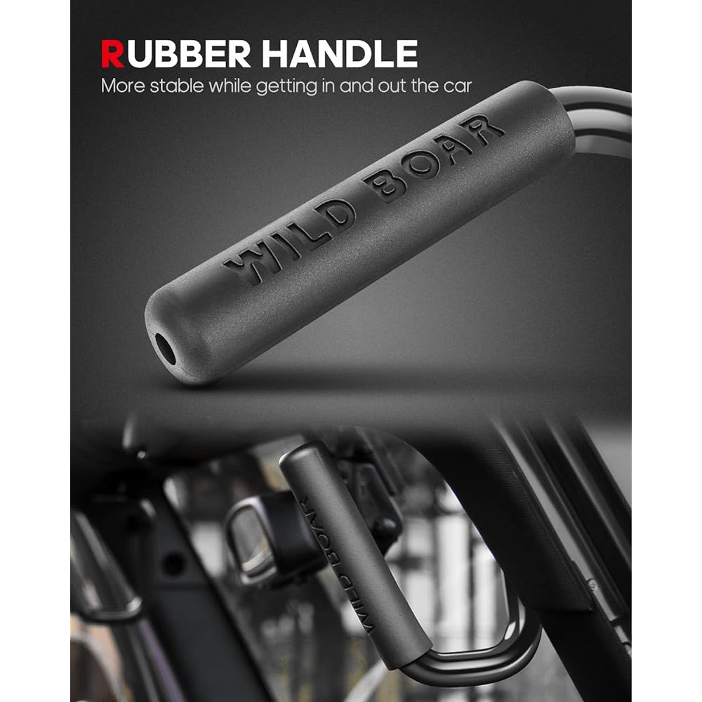 CCIYU Front Grab Handle conforms to Geeprangler JK JK JKU Sports Sahara Freedom Rubicon X 2 Door 4 Door 2007-2018 Black Solid Steel Grabroll Bar.