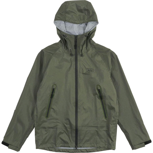 KiU Raincoat Heavy Rain Compatible Lightweight Rain Jacket Mighty 3 Layer Khaki S Moisture Breathable Compact K93S-906