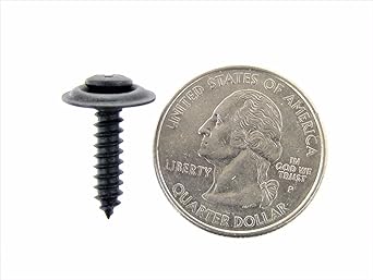 RETRO-MOTIVE Black #8 x 3/4 inch PHILLIPS Loose Washer Trim Screw for GM 25- #1979