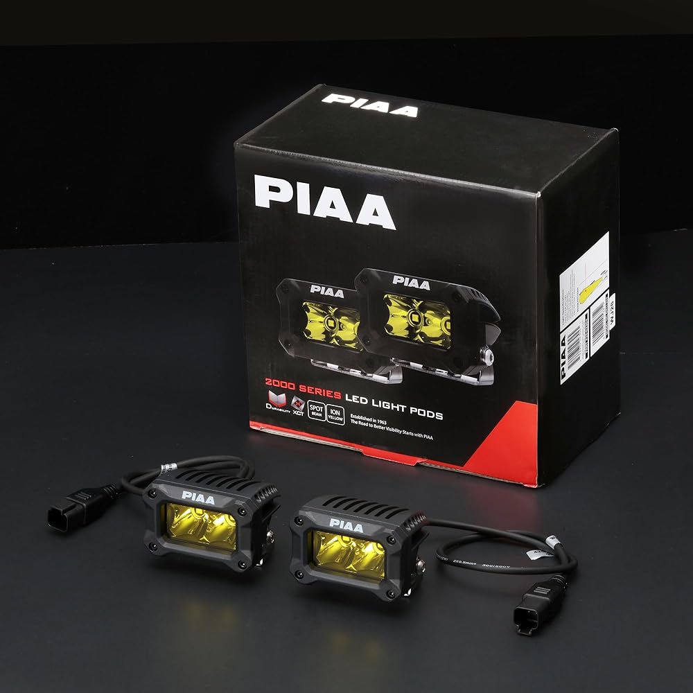PIAA Retrofit Lamp LED Ion Yellow [2000LIGHT PODS] SPOT Light Distribution 12V/9.2W IPX7 Compatible 2 Pieces DKCL204
