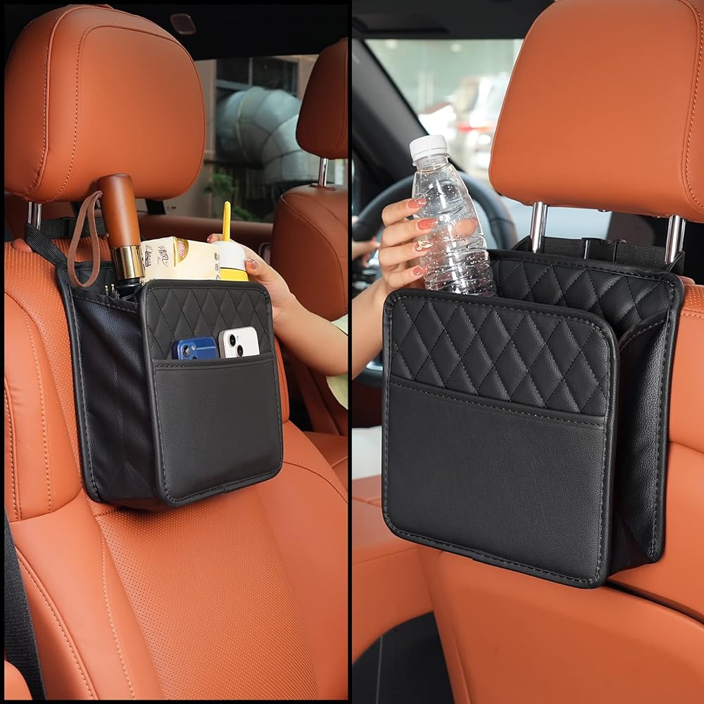 FRGKBTM Car Seat Back Hanging Bag Card Contact Holder Multi Pocket Bottle Bag Storage Box Organizer Travel Pouch Pocket Kids