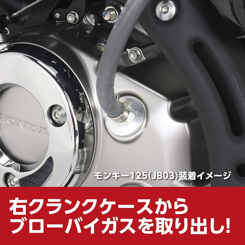 KITACO Carbon Oil Catch Tank Kit Monkey 125 (JB03) Grom (JC92) Black 616-1452250