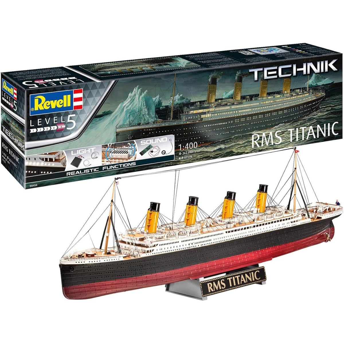 German Level 1/400 Level Technique Series RMS Titanic Plastic Model 00458