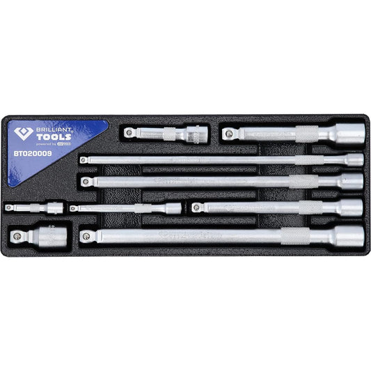 KS Tools Wobble Extension Set 1/4" + 3/8" + 1/2" 9 pieces BT020009