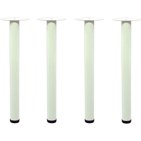 AIS Table Leg Set of 4 with Screws Height 70cm Matte White TL-02 WH