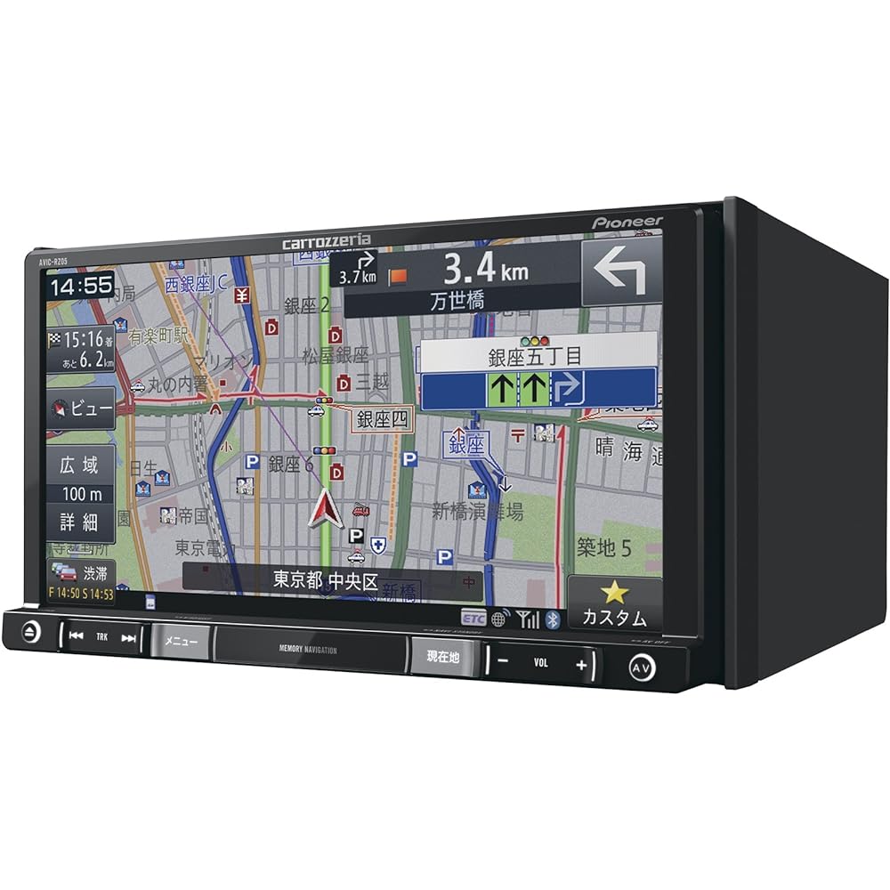 Pioneer Car Navigation AVIC-RZ05 7 inch 2D (180mm) RakuNavi One Seg DVD CD Bluetooth SD USB Carrozzeria