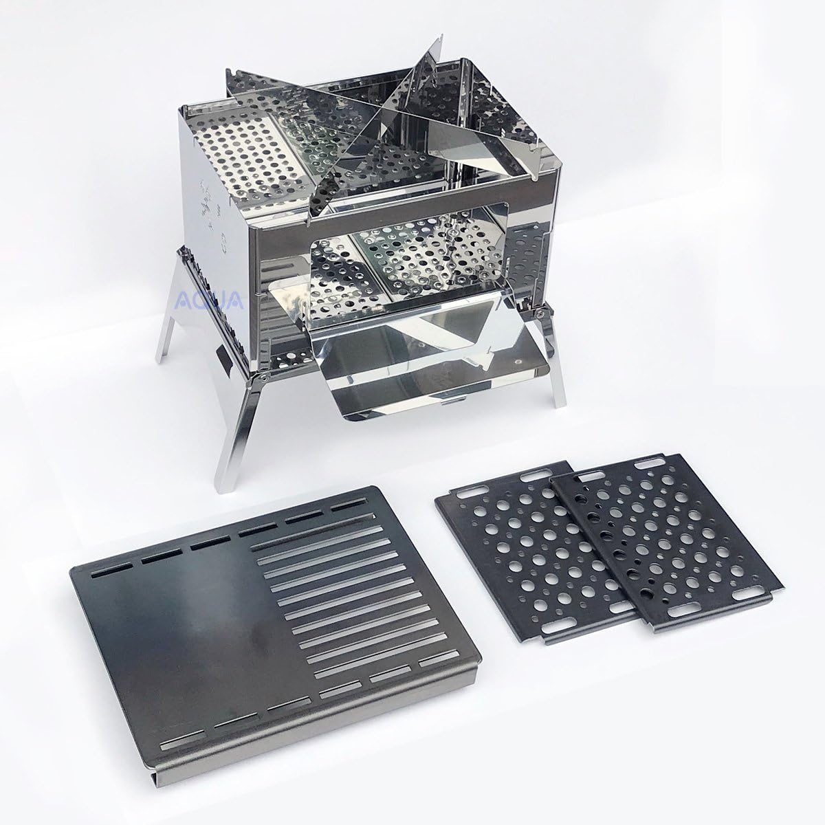 Sho's Compact Bonfire Grill "B-GO" Grill Plate 3 Piece Set/SHO-006S