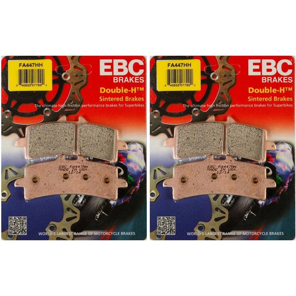 EBC Double H Sit Metal Brake Pad FA447HH (2 packs -sufficient 2 rotor)