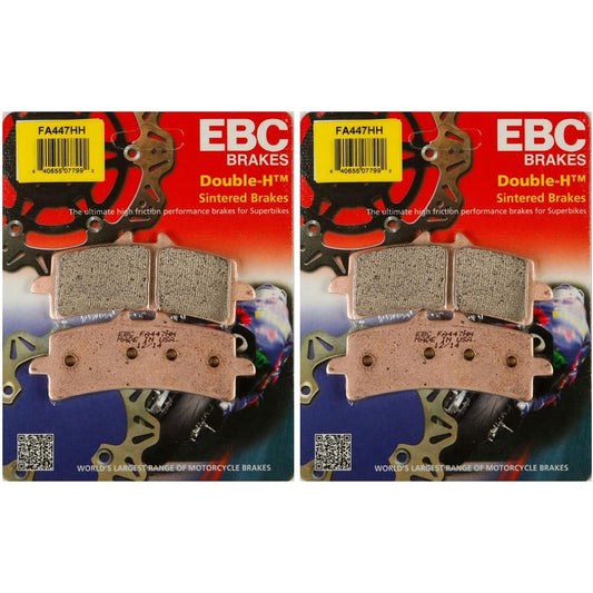 EBC Double H Sit Metal Brake Pad FA447HH (2 packs -sufficient 2 rotor)