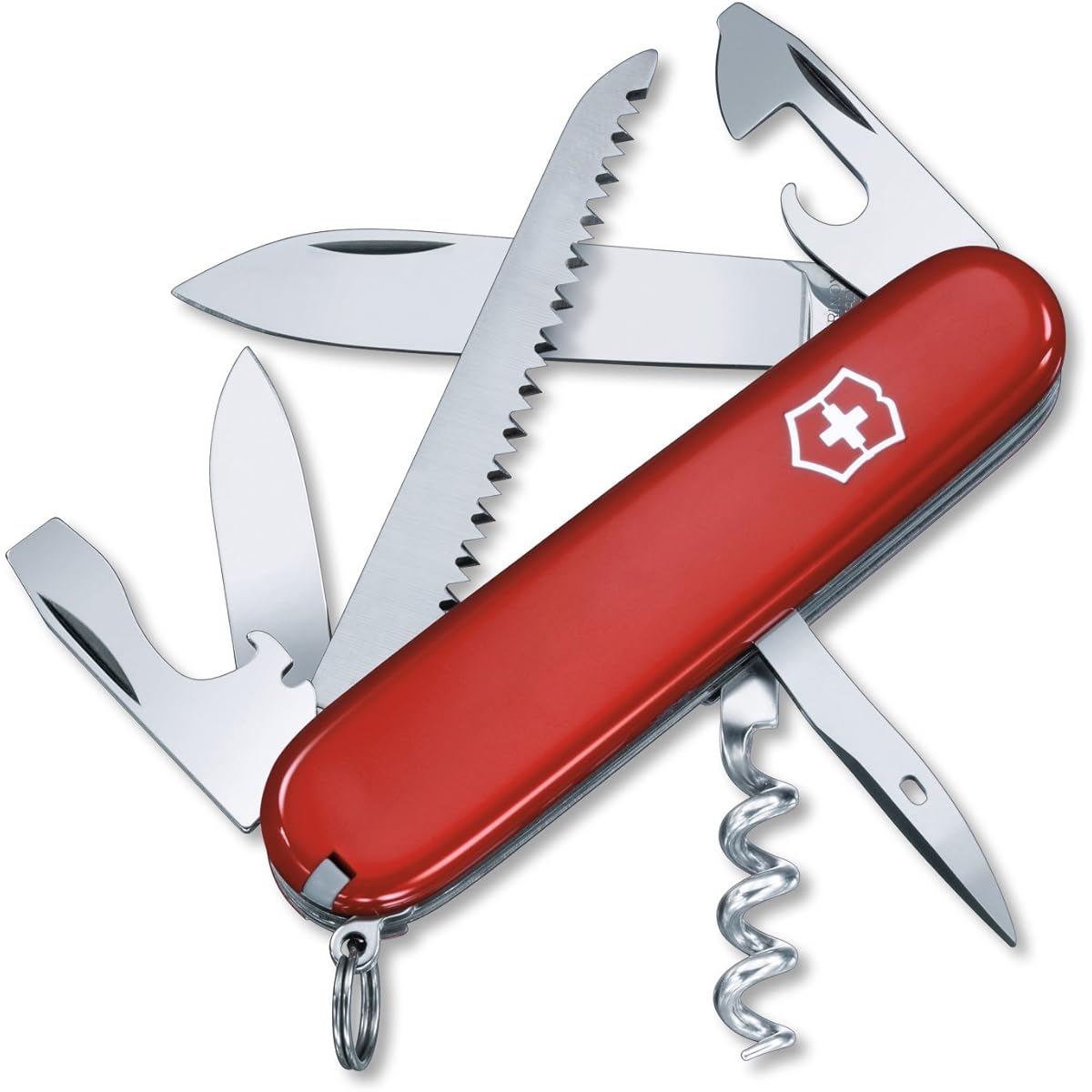 VICTORINOX Camper Red Knife Outdoor Camping Saw with Small Flathead Screwdriver Swiss Made Multi-Tool with 13 Functions [Domestic Genuine Product] 1.3613