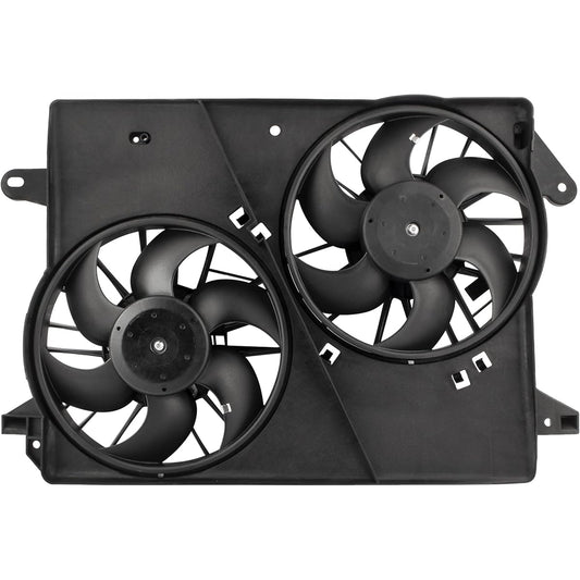 BOXI Dual Engine Cooling Fan Assembly For Dodge Challenger 2008 2009 / Chrysler 300 2005-2009 / Dodge Charger 2006-2009 / Dodge Magnum 2005-2008 5137714AA
