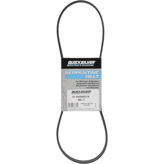 Quicksilver Alternator Belt 880566Q14 - for Select 135 HP to 200 HP 4-Cylinder, 200 HP to 300 HP 6-Cylinder, 200 HP to 300 HP 6-Cylinder, and 350 HP to 400 HP 6-Cylinder Verado Outboards