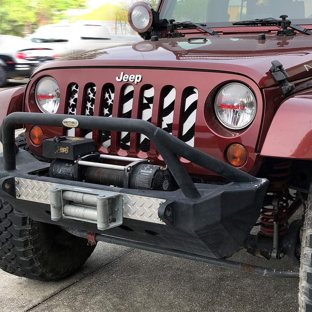 Front Grill Insert 2007-2018 JEEP WRANGLER JK --A America Flag Style