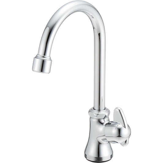 SANEI Mini Cera foam vertical crane neck adjustable faucet lever handle 90 degree opening/closing JA565H-13