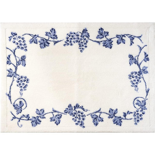 OKA Good Dry Bath Mat Lux Approx. 70cm x 100cm Blue (Water Absorbent, Quick Drying, Foot Wiping Mat, Antibacterial, Odor Resistant, Anti-Slip Treatment)
