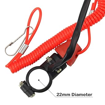 ZOOKOTO Kirs Top Switch Motorable Engine Motor 22mm 7/8 Inch Teser Strap Code