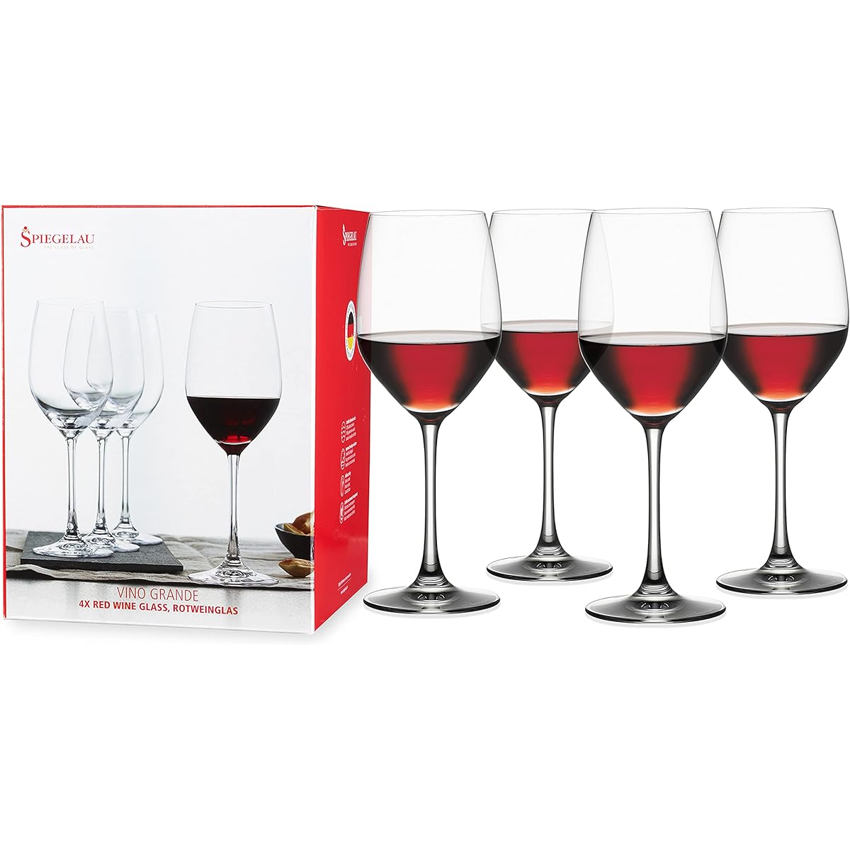 Spiegelau Vino Grande Red Wine Glass Set 420ml 4510271 4 pieces