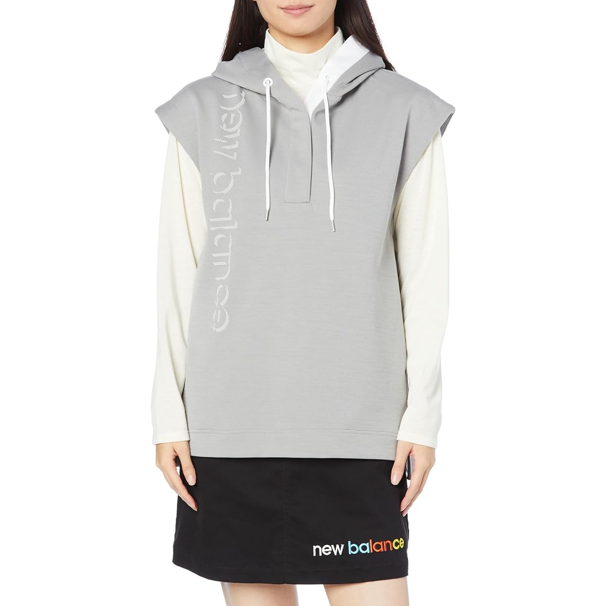 [New Balance] Women's Sleeveless Parka (Cardboard Knit, Stretch, Scrumtech: Shape Retention) / Golf / 012-3264501