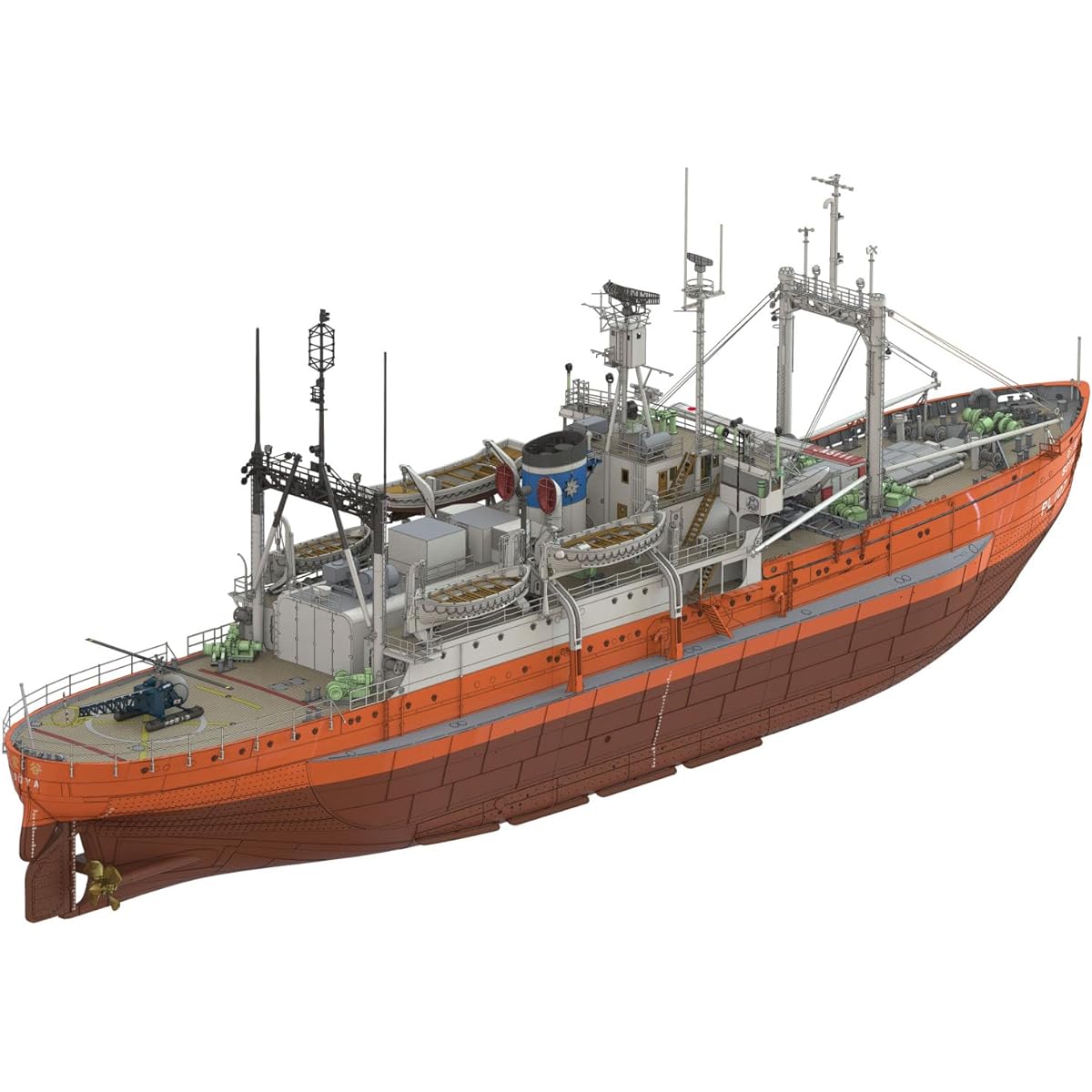 Hasegawa/Pontus Model 1/250 Antarctic Research Ship Soya 2nd Antarctic Research Expedition Plastic Model HP001
