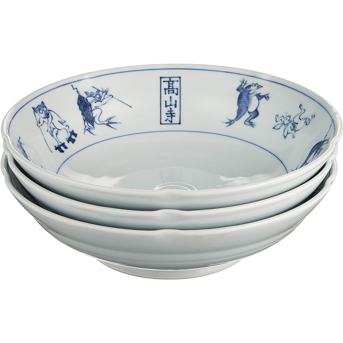 Set of 3 large bowls/mortar bowls Kozanji flower shape 8.0 bowls [24.5 x 6.5cm] [Restaurant, inn, Japanese tableware, restaurant, commercial use, tableware, tableware]