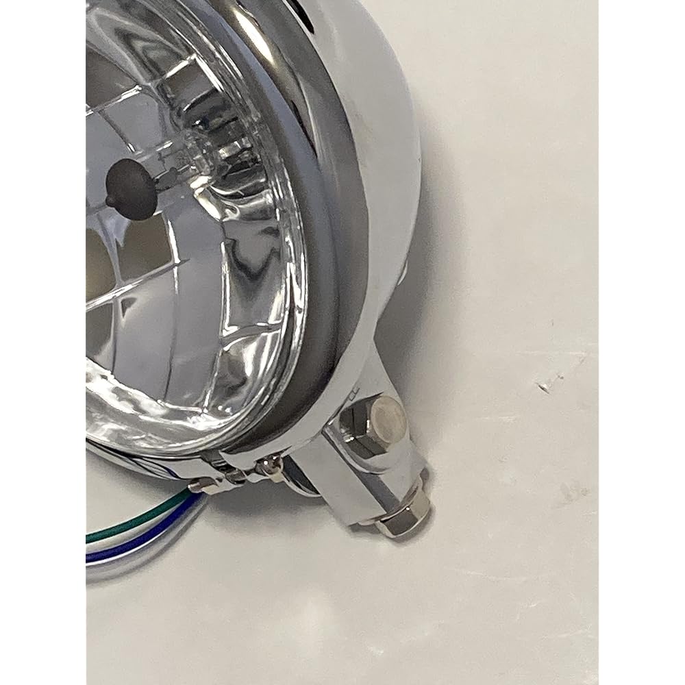 5.5 inch multi-reflector Bates light (H4 bulb specification) custom headlight (silver/clear lens)