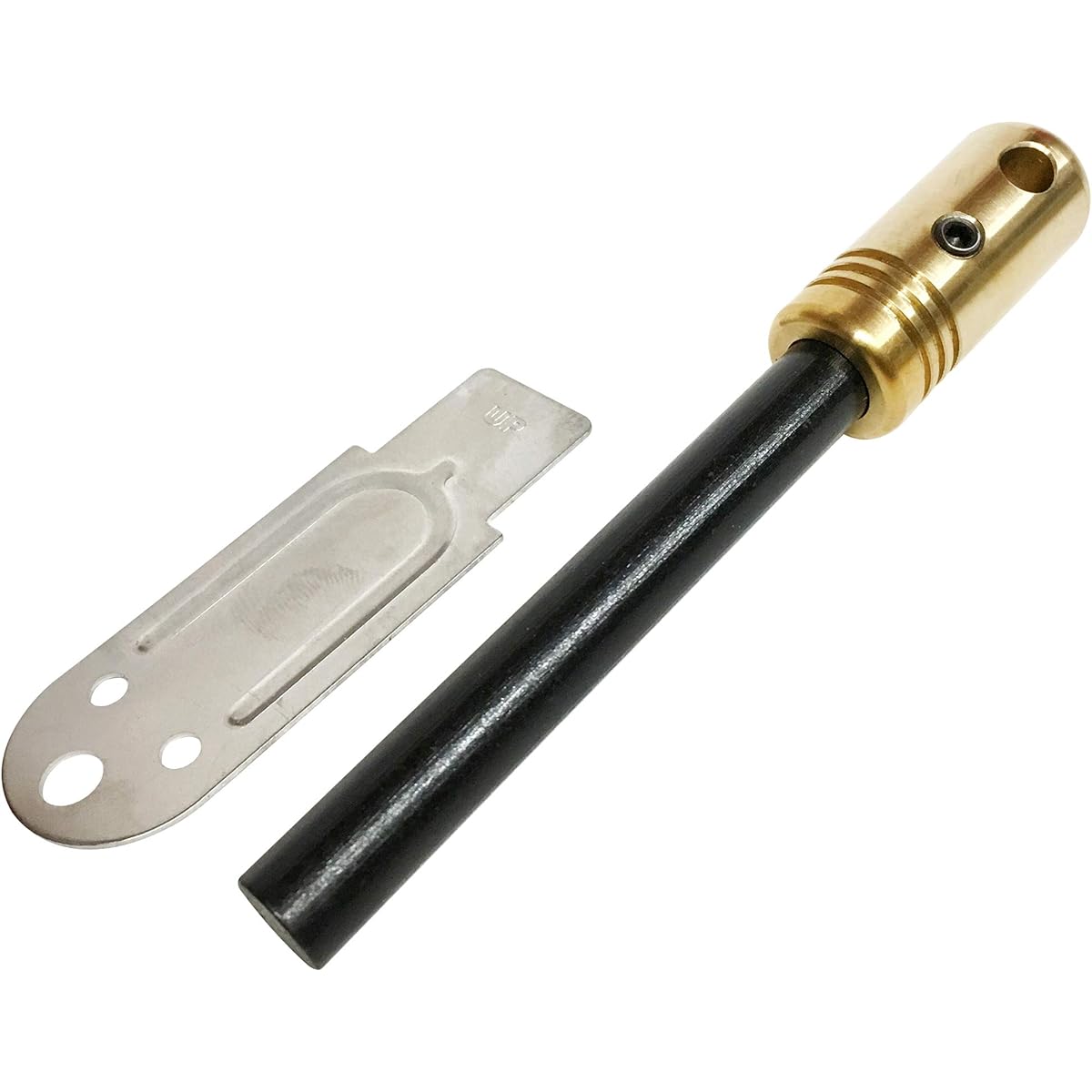 [Nara Dogu Manufacturing] Nora Stick Brass (Small) Machined Brass Handle 10mm Fire Steel (Fire Starter/Metal Match) Gold