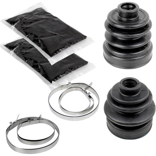 Caltric Rear Axle Inner Outer CV Boots Kit Yamaha RHINO 660 YXR660F 4WD 2005-2007