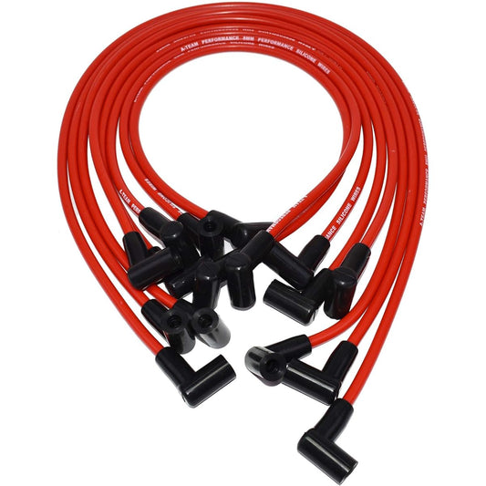 A-TEAM Performance 8.0mm Red Siri ConS Park Plug Wires