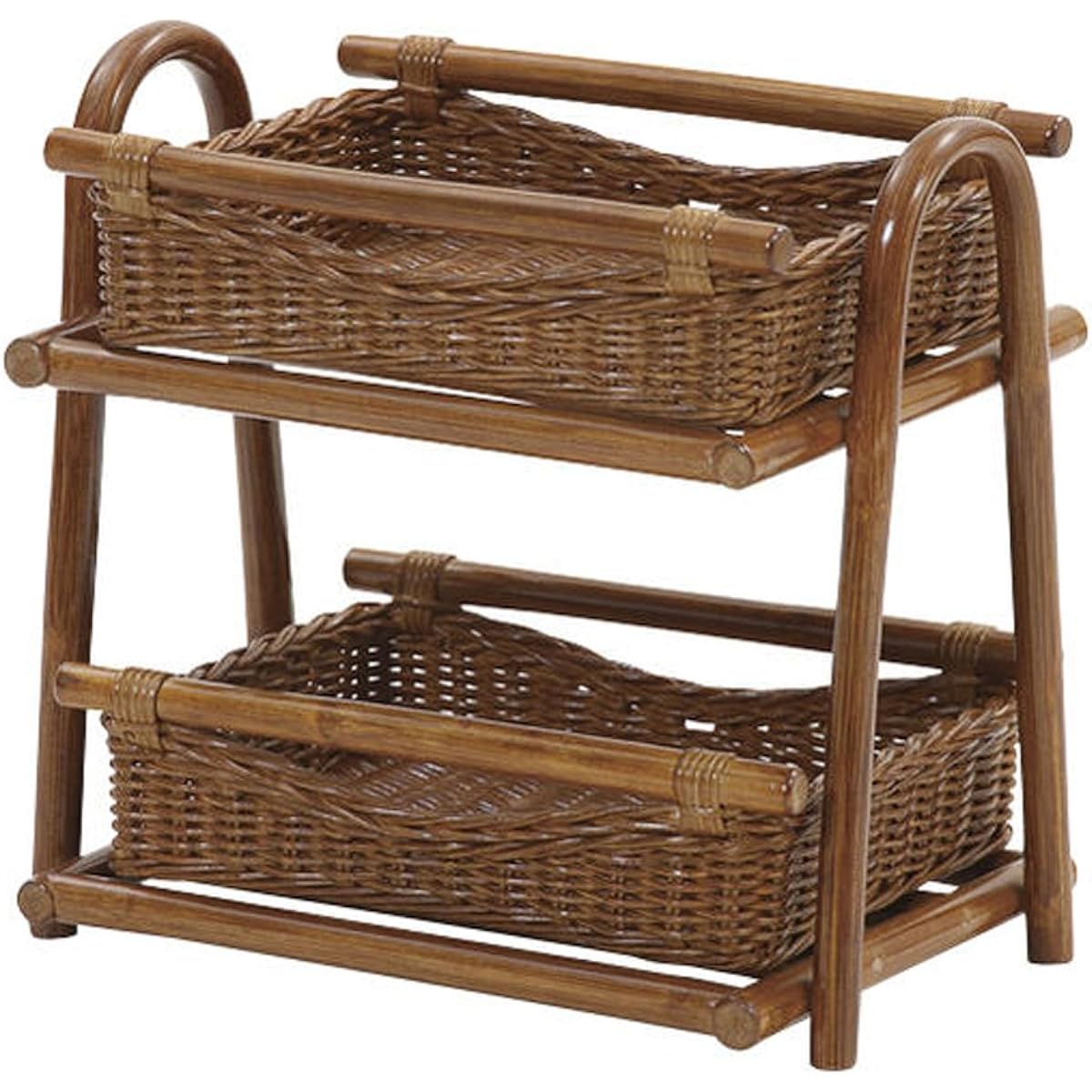 Sunflower rattan rattan mini rack F530HR External dimensions: (width) 30 x (depth) 20 x (height) 27cm, basket inner dimensions: (width) 22 x (depth) 16 x (height) 4cm (approx.)