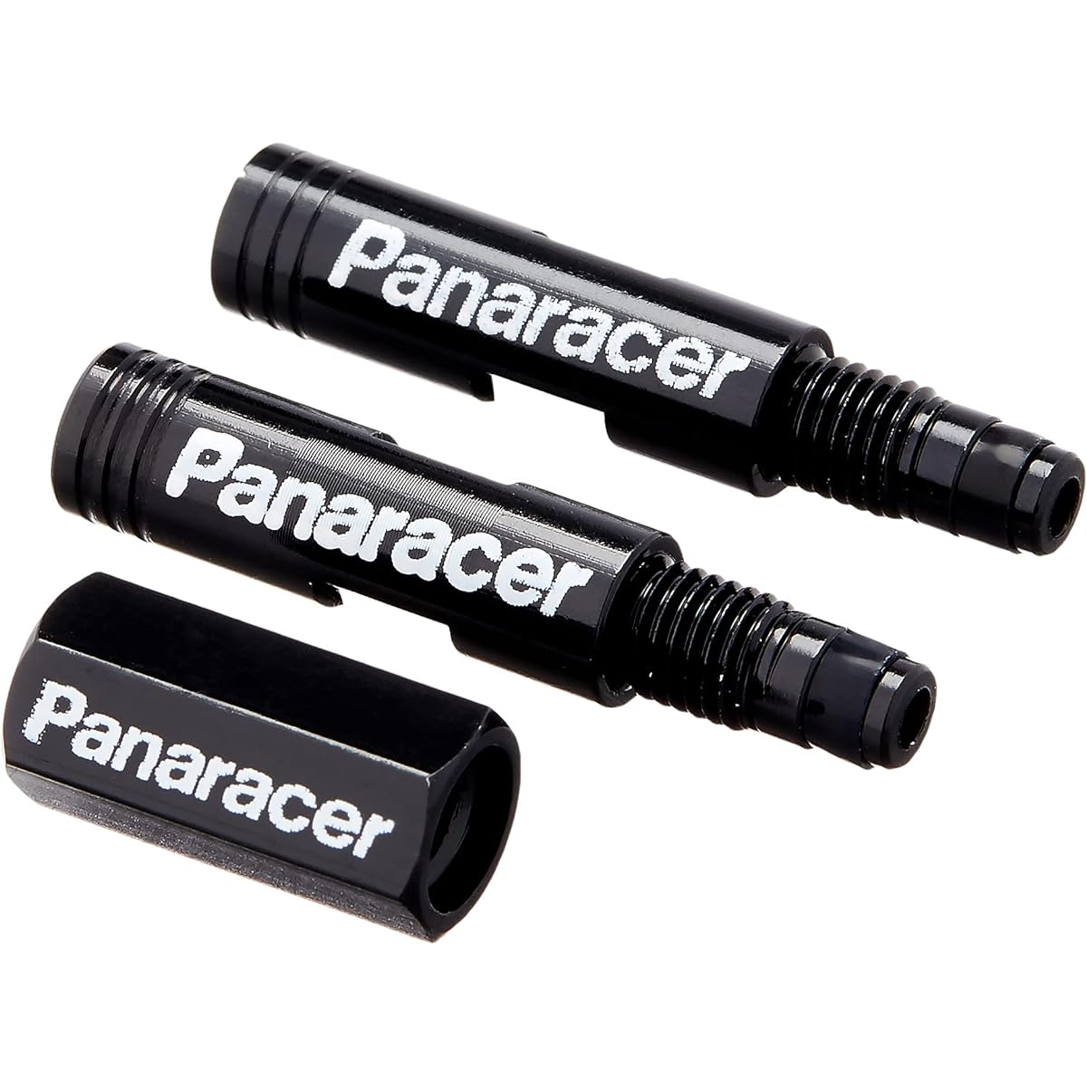 Panaracer Supplies Valve Extender (Black/Blue) (20mm/50mm) Set of 2 [For 2 Piece Presta Valve] Valve Core Tool Included