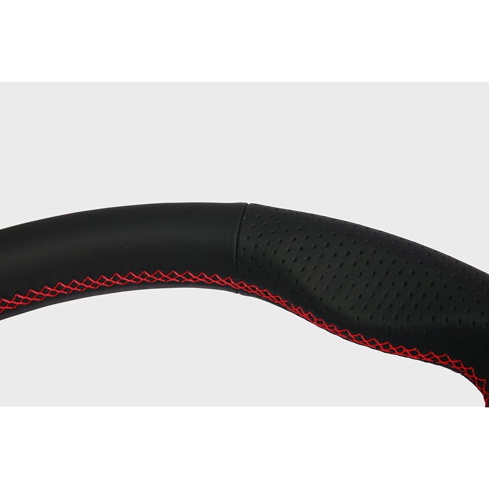 KENSTYLE Original Steering MA01 Mazda CX-5 (KE Series) All Black Leather (Red Stitch)