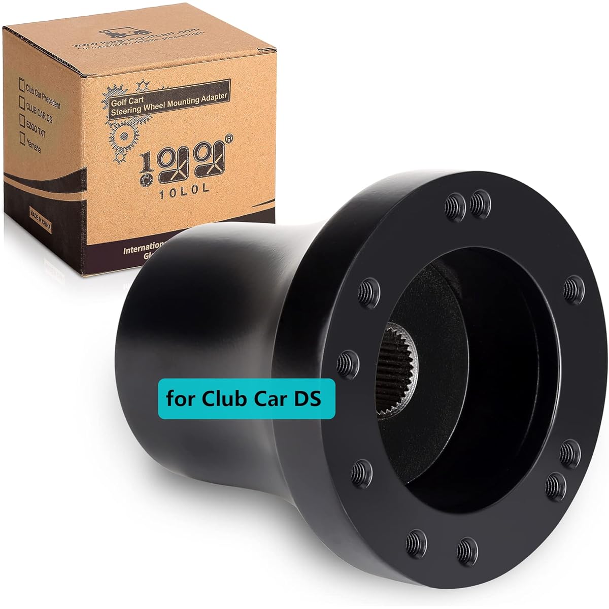 10L0L Golf Carts Steering Wheel or Adapter Golf Cart Club Car DS & Presedent For EZGO RXV & TXT and Yamaha Carbon Fiber