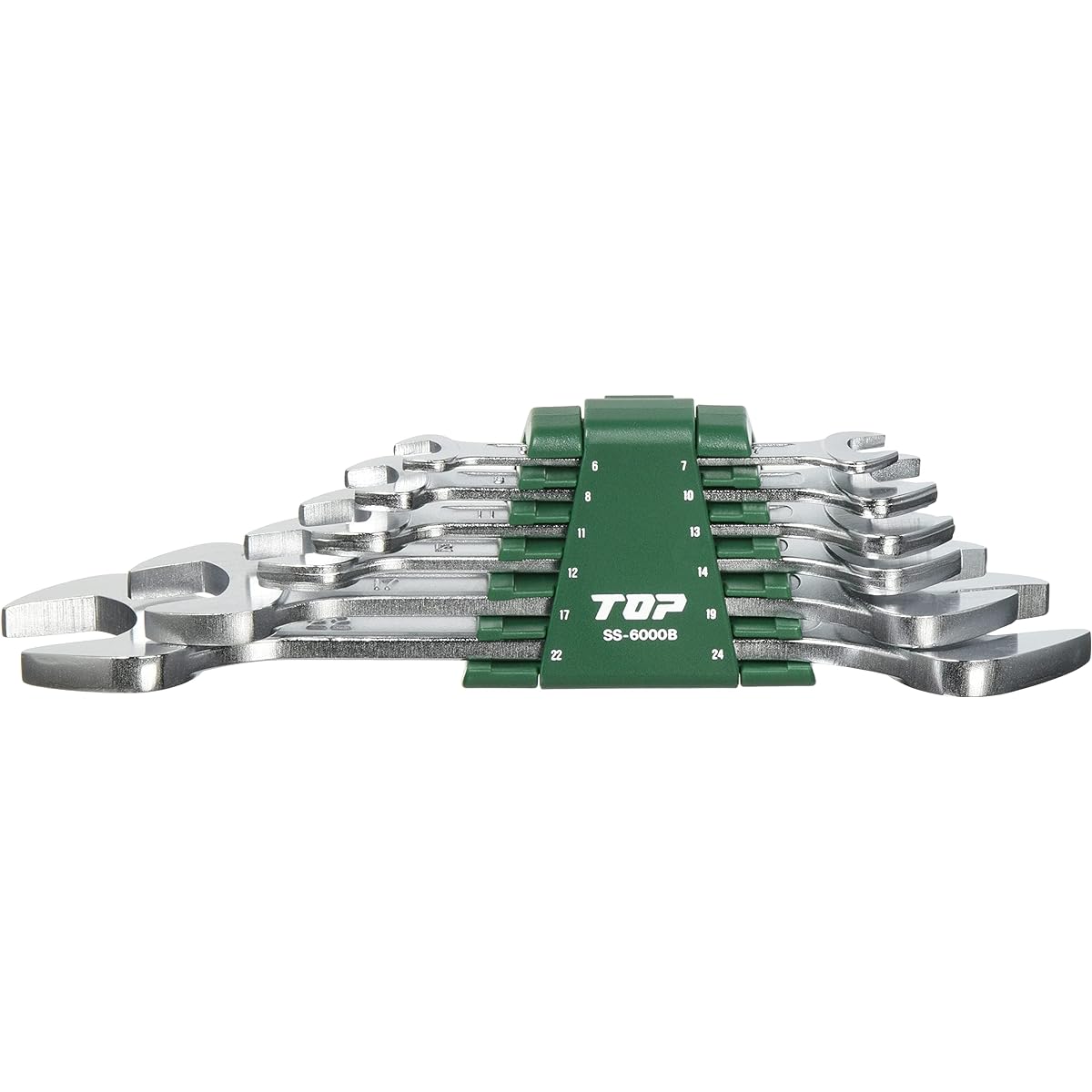 TOP Liner Spanner Spear Shape 6 Piece Set Made in Japan Forged Spanner with Holder *2 Pieces SS-6000B