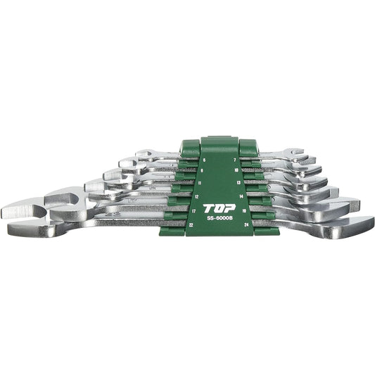 TOP Liner Spanner Spear Shape 6 Piece Set Made in Japan Forged Spanner with Holder *2 Pieces SS-6000B