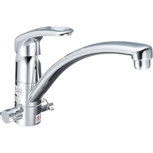 SANEI single one hole mixer faucet for kitchen with hot water branch, top installation type K8761TJV-13