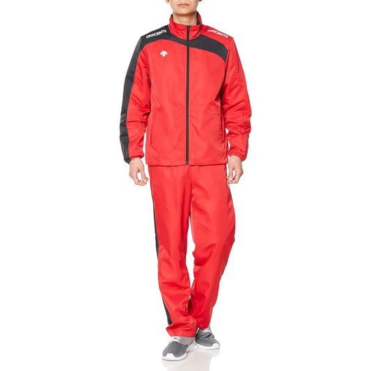 [DESCENTE] Windbreaker Top and Bottom Set, Windproof, Warm Training, Men's