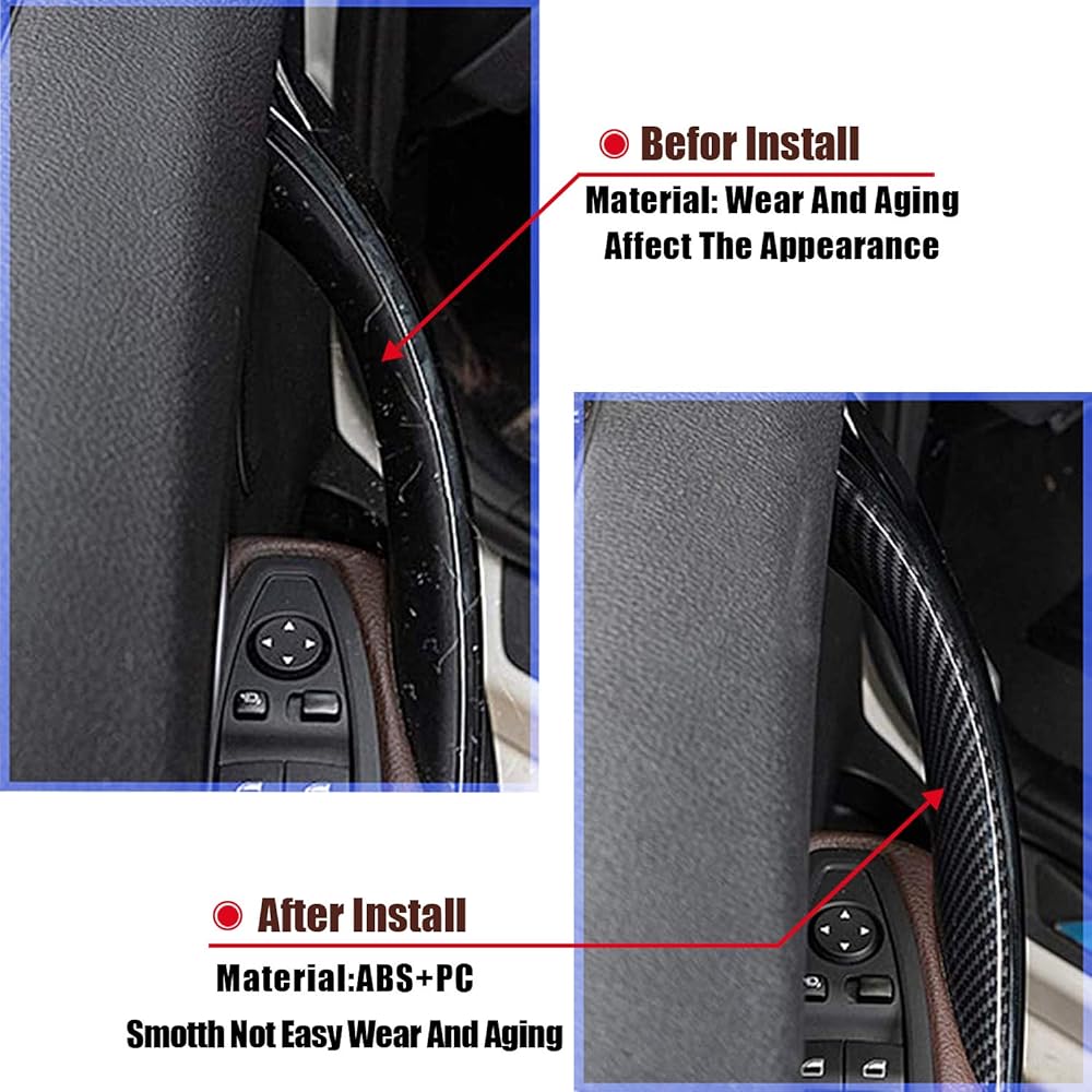 FEXON Door Pour Handle Cover 2 pieces BMW 3 4 Series Ride seat side passenger seat side BMW F30 F30 F35 320Li 328i 328LI 335i 335LI 435i 435i F32/F36 (carbon fiber)